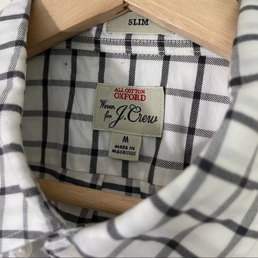 J Crew All Cotton‎ Oxford Long Sleeve Size Medium